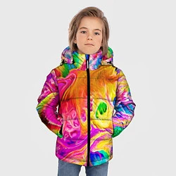 Куртка зимняя для мальчика TIE DYE, цвет: 3D-черный — фото 2