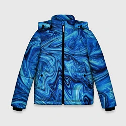 Куртка зимняя для мальчика Водоворот, цвет: 3D-черный