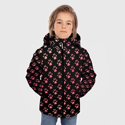 Куртка зимняя для мальчика Лапки, цвет: 3D-черный — фото 2