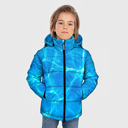 Куртка зимняя для мальчика Вода, цвет: 3D-черный — фото 2