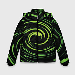 Куртка зимняя для мальчика Twisted greens, цвет: 3D-черный