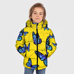 Куртка зимняя для мальчика БАБОЧКИ, цвет: 3D-красный — фото 2