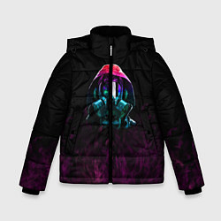 Куртка зимняя для мальчика Эпидемия, цвет: 3D-черный