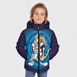 Куртка зимняя для мальчика Лола и Багз, цвет: 3D-светло-серый — фото 2