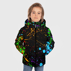 Куртка зимняя для мальчика БРЫЗГИ КРАСОК, цвет: 3D-светло-серый — фото 2
