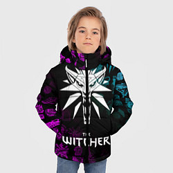 Куртка зимняя для мальчика ВЕДЬМАК, цвет: 3D-светло-серый — фото 2