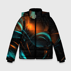 Куртка зимняя для мальчика ABSTRACT COLOR, цвет: 3D-черный