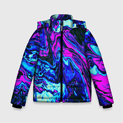 Куртка зимняя для мальчика DIGITAL ABSTRACT, цвет: 3D-черный