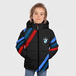 Куртка зимняя для мальчика BMW CARBON, цвет: 3D-светло-серый — фото 2