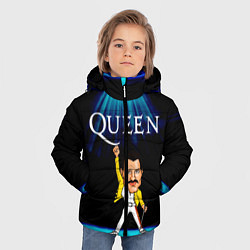 Куртка зимняя для мальчика Фреди Меркури, цвет: 3D-светло-серый — фото 2