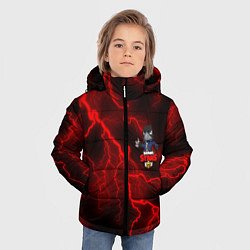 Куртка зимняя для мальчика Brawl Stars CROW, цвет: 3D-красный — фото 2