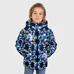 Куртка зимняя для мальчика Бриллианты, цвет: 3D-черный — фото 2