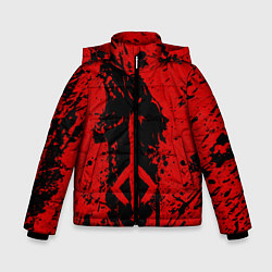 Куртка зимняя для мальчика BLOODBORNE, цвет: 3D-красный