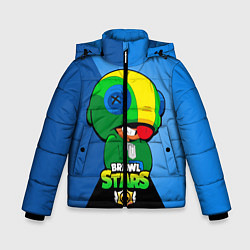 Куртка зимняя для мальчика LEON - BRAWL STARS, цвет: 3D-черный
