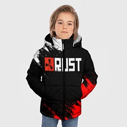 Куртка зимняя для мальчика RUST, цвет: 3D-светло-серый — фото 2