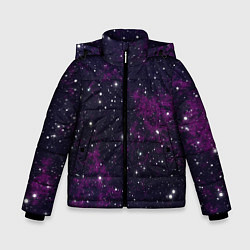 Куртка зимняя для мальчика Космос, цвет: 3D-красный
