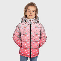 Куртка зимняя для мальчика Пижамный цветочек, цвет: 3D-черный — фото 2