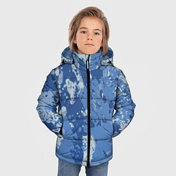Куртка зимняя для мальчика КАМУФЛЯЖ BLUE, цвет: 3D-красный — фото 2