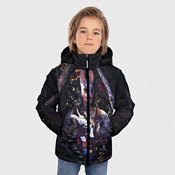 Куртка зимняя для мальчика Dead by Daylight, цвет: 3D-красный — фото 2