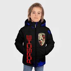 Куртка зимняя для мальчика Porsche, цвет: 3D-светло-серый — фото 2