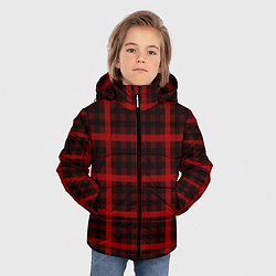 Куртка зимняя для мальчика Шотландка, цвет: 3D-красный — фото 2