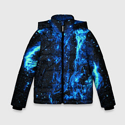 Куртка зимняя для мальчика Туманность Вуаль, цвет: 3D-черный