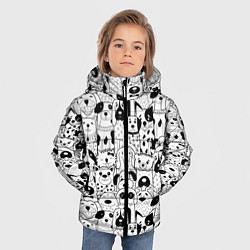 Куртка зимняя для мальчика Собачки, цвет: 3D-черный — фото 2