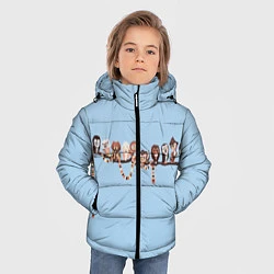 Куртка зимняя для мальчика Совы на ветке, цвет: 3D-черный — фото 2