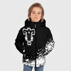 Куртка зимняя для мальчика Черный Клевер Черный Бык 6, цвет: 3D-черный — фото 2