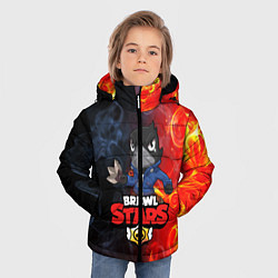 Куртка зимняя для мальчика BRAWL STARS:CROW, цвет: 3D-черный — фото 2