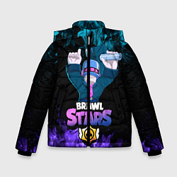 Куртка зимняя для мальчика Brawl Stars DJ Frank, цвет: 3D-черный