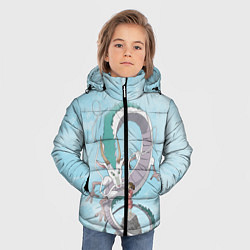 Куртка зимняя для мальчика Унесённые призраками, цвет: 3D-светло-серый — фото 2