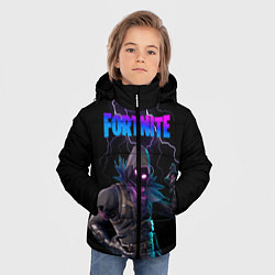 Куртка зимняя для мальчика Raven Fortnite, цвет: 3D-черный — фото 2