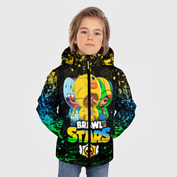 Куртка зимняя для мальчика BRAWL STARS LEON SKINS, цвет: 3D-черный — фото 2