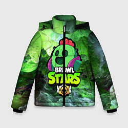 Куртка зимняя для мальчика BRAWL STARS SPIKE, цвет: 3D-черный