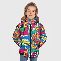 Куртка зимняя для мальчика COMICS ART, цвет: 3D-черный — фото 2