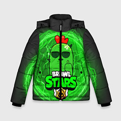 Куртка зимняя для мальчика Brawl Stars SPIKE, цвет: 3D-черный