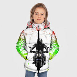 Куртка зимняя для мальчика МОТОЦИКЛЫ, цвет: 3D-черный — фото 2
