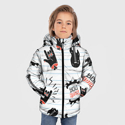 Куртка зимняя для мальчика Ты рокер, цвет: 3D-черный — фото 2