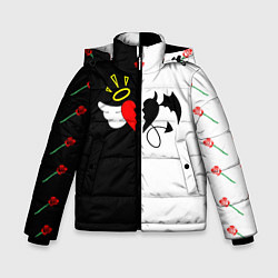 Куртка зимняя для мальчика Добро и зло, Payton Moormeier, цвет: 3D-черный