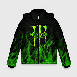 Куртка зимняя для мальчика MONSTER ENERGY, цвет: 3D-черный