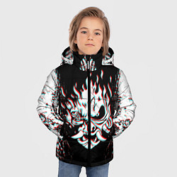 Куртка зимняя для мальчика CYBERPUNK 2077 SAMURAI GLITCH, цвет: 3D-черный — фото 2