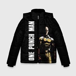 Куртка зимняя для мальчика One Punch Man, цвет: 3D-светло-серый