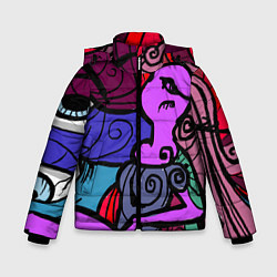 Куртка зимняя для мальчика Девушка, цвет: 3D-черный