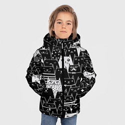 Куртка зимняя для мальчика КОТЫ BLACK, цвет: 3D-светло-серый — фото 2