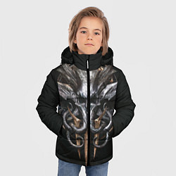 Куртка зимняя для мальчика Baldurs gate 3, цвет: 3D-светло-серый — фото 2