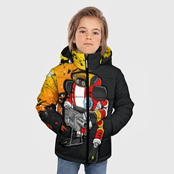 Куртка зимняя для мальчика Sonic E-102 Гамма, цвет: 3D-черный — фото 2