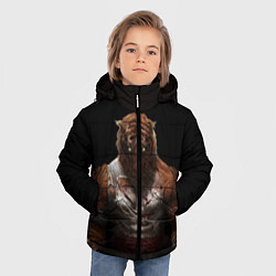 Куртка зимняя для мальчика Tiger, цвет: 3D-черный — фото 2