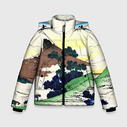 Куртка зимняя для мальчика ЯПОНИЯ, цвет: 3D-черный