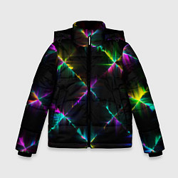 Куртка зимняя для мальчика НЕОНОВАЯ ТЕКСТУРА, цвет: 3D-черный